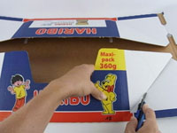 HariboKarton Stauraum schaffen Aufbewahrung auf kleinen Raum